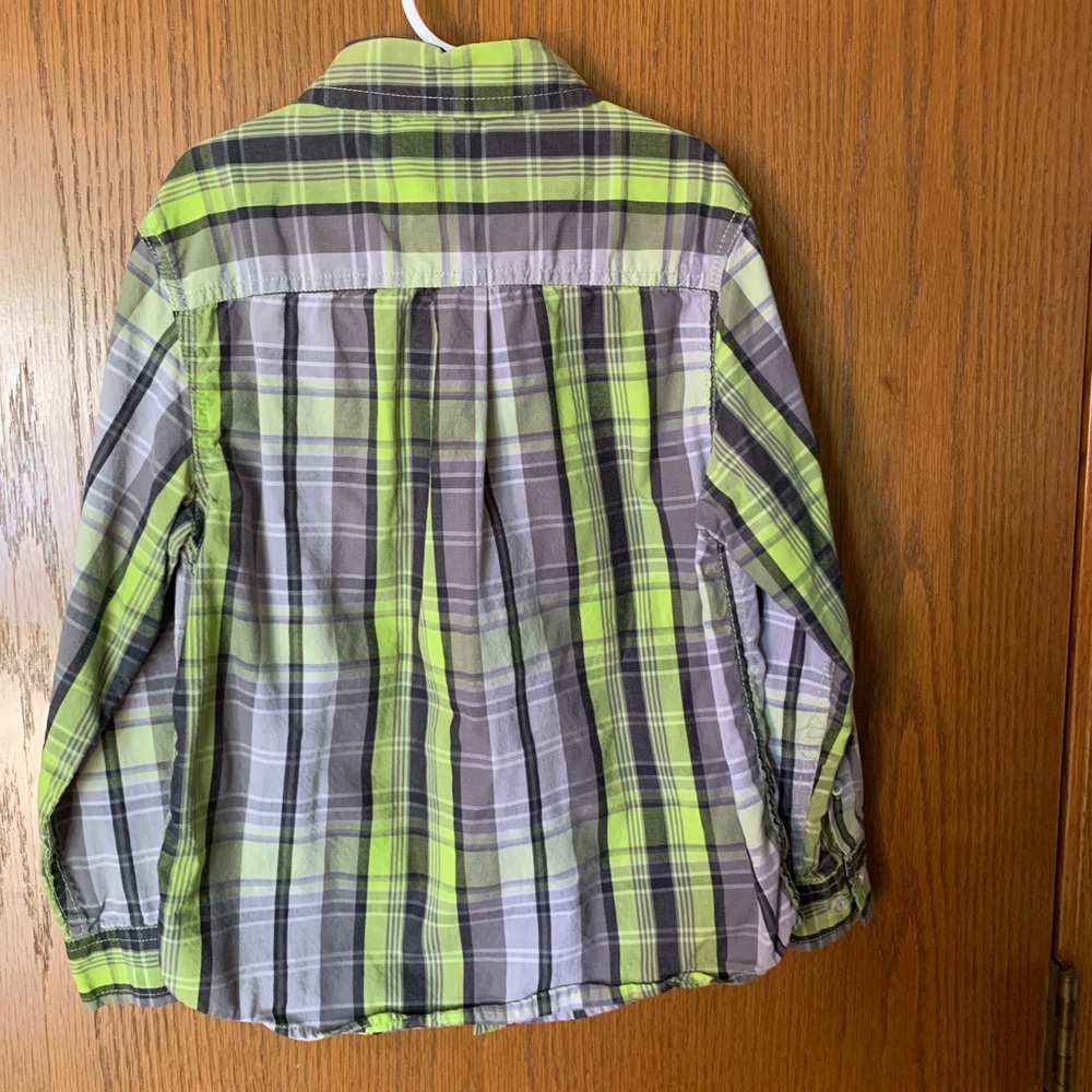 Faded Glory Boys Plaid Button-Up Shirt – Size M (8) - Picture 6 of 9